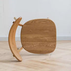 MAYEERTY Set di 4 Sedie da Pranzo in Legno Massello, Sedie in Legno Naturale per Cucina, Sala da Pranzo, Salotto
