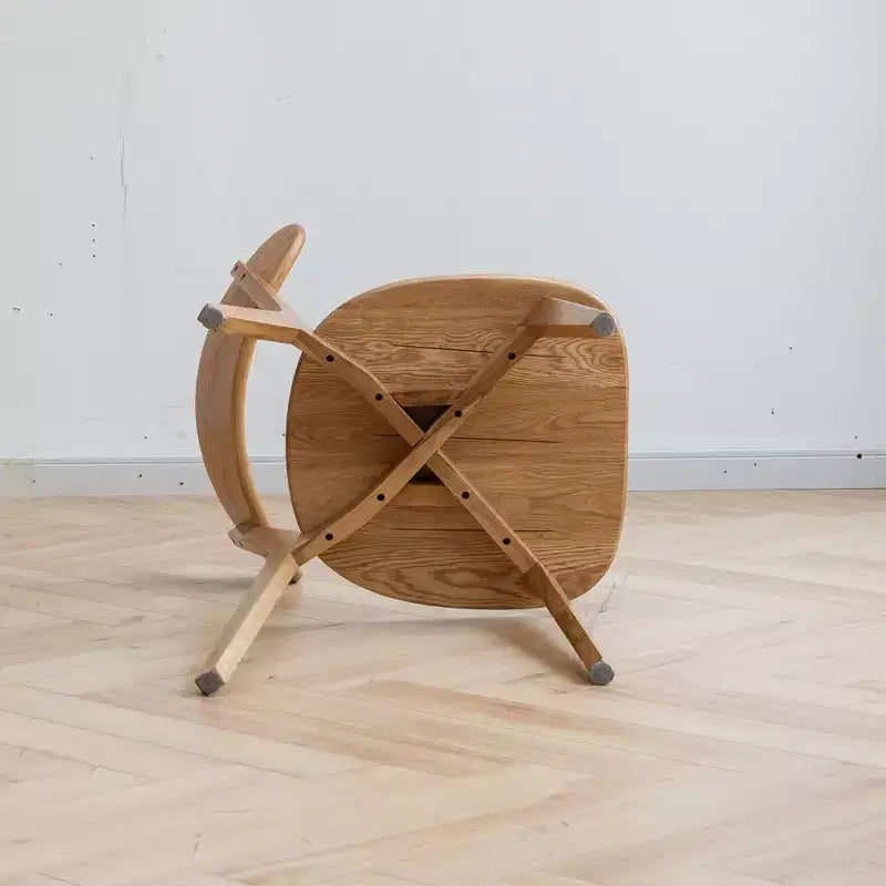 MAYEERTY Set di 4 Sedie da Pranzo in Legno Massello, Sedie in Legno Naturale per Cucina, Sala da Pranzo, Salotto