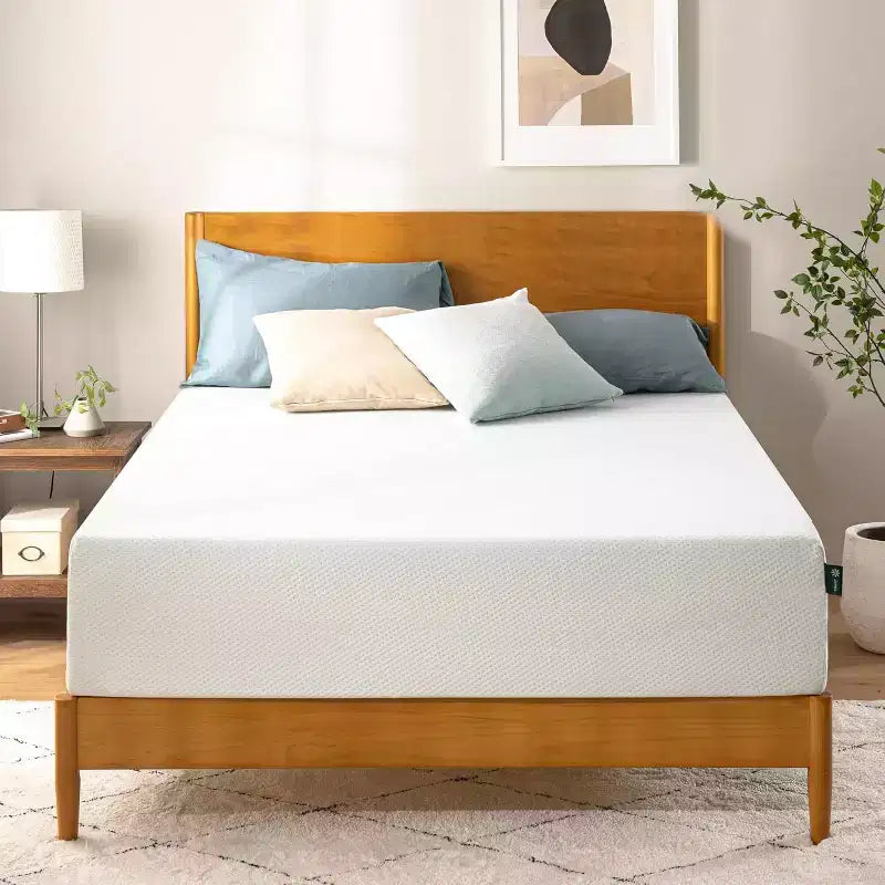 Zinus 12 Inch King Green Tea Memory Foam Mattress, Fiberglass Free, Medium Firm Feel, Zoned Pressure Relief, Certified Safe Foams & Fabric