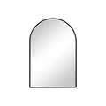 HomeRoots 35 Black Metal Arch Framed Accent Mirror