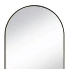 HomeRoots 35 Specchio decorativo con cornice ad arco in metallo nero