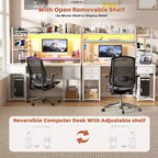 Scrivania per computer con cassetti