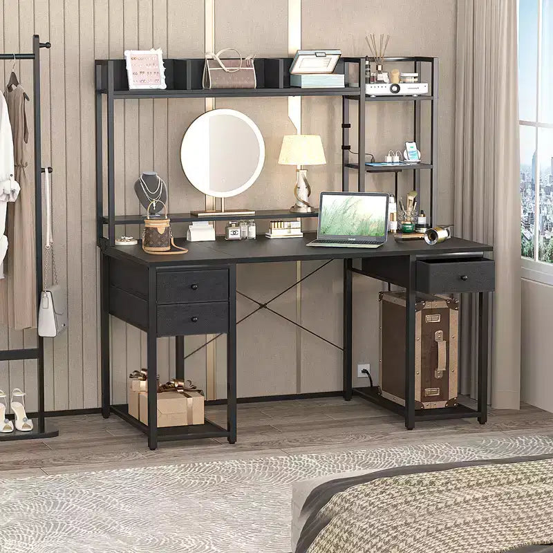 Scrivania per computer con cassetti