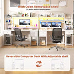Scrivania per computer con cassetti