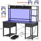 Scrivania per computer con cassetti