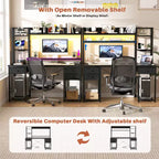 Scrivania per computer con cassetti