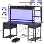 Scrivania per computer con cassetti