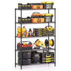 Costway 5-Tier Metal Storage Shelving Unit 4000 LBS Storage Organizer for Home Kitchen