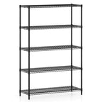 Costway Scaffale Portaoggetti a 5 Ripiani in Metallo Capacità 1814 kg, Organizzatore di Stoccaggio per Casa e Cucina
