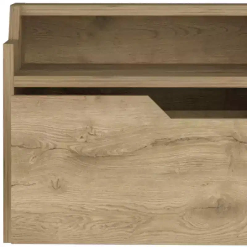 13 Comodino sospeso in legno beige a un cassetto