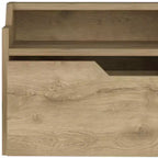 13 Comodino sospeso in legno beige a un cassetto
