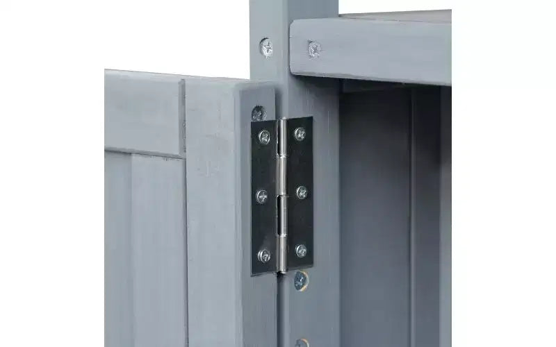 Isola da Cucina Mobile e Armadietto Contenitore per Esterni Stile Rustico Top in Acciaio Inossidabile Portaspezie Adatto per Cucine Grigio-Blu