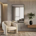 Specchio a figura intera con cornice in metallo nero 51
