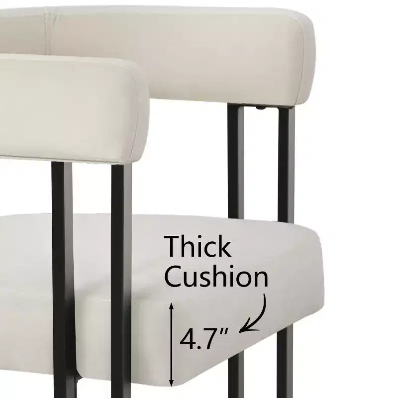 Set tavolo da pranzo allungabile da 47-83" per 8 persone, tavolo nero e 8 poltrone in velluto con eleganti gambe in metallo, ideale per riunioni