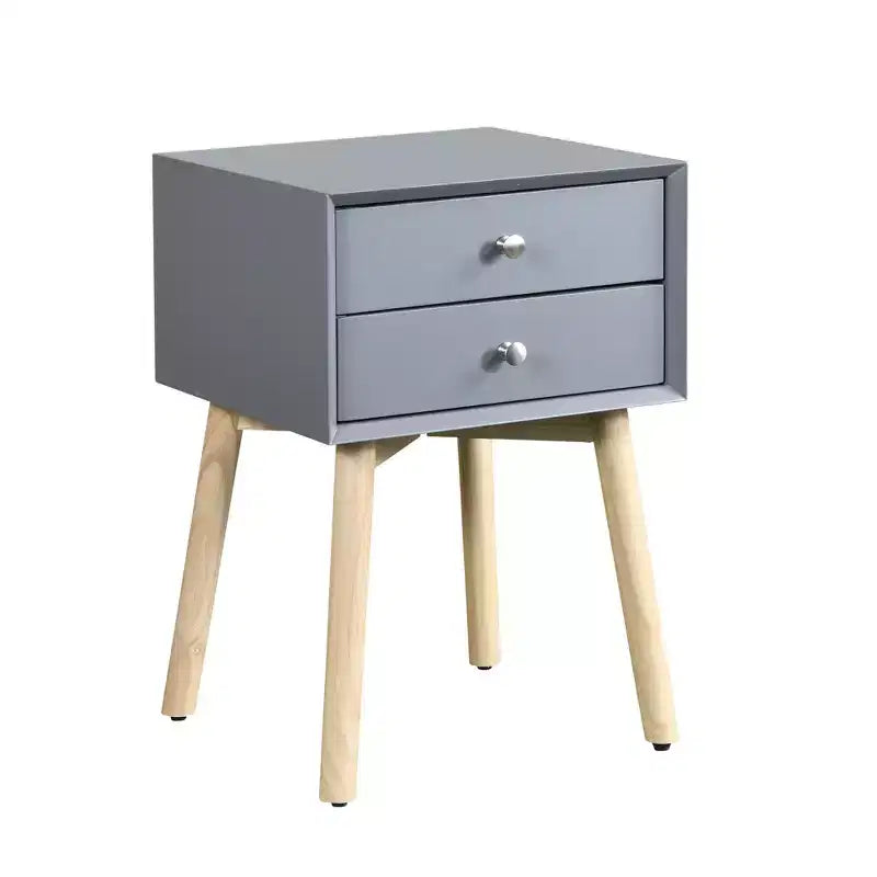 Comodino moderno a due cassetti