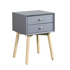 Comodino moderno a due cassetti