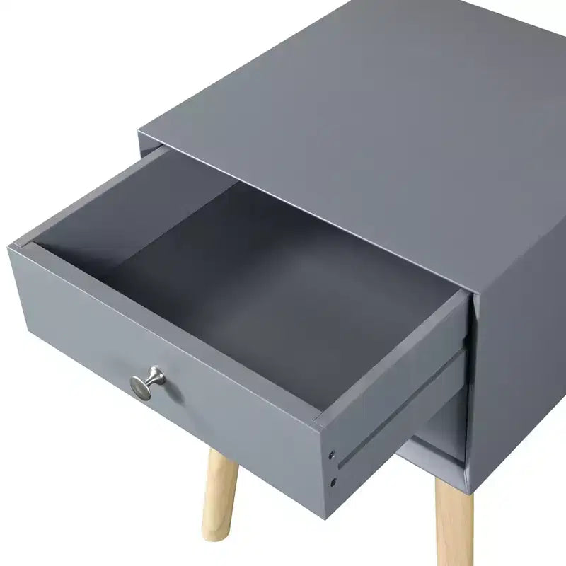 Comodino moderno a due cassetti