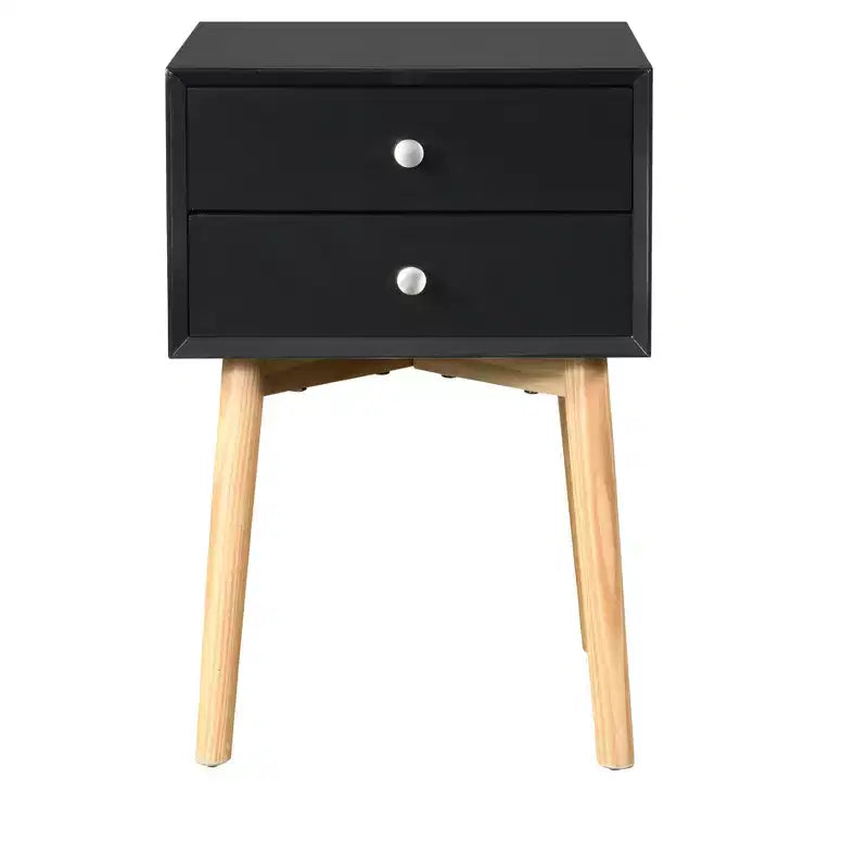 Comodino moderno a due cassetti