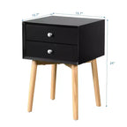 Comodino moderno a due cassetti