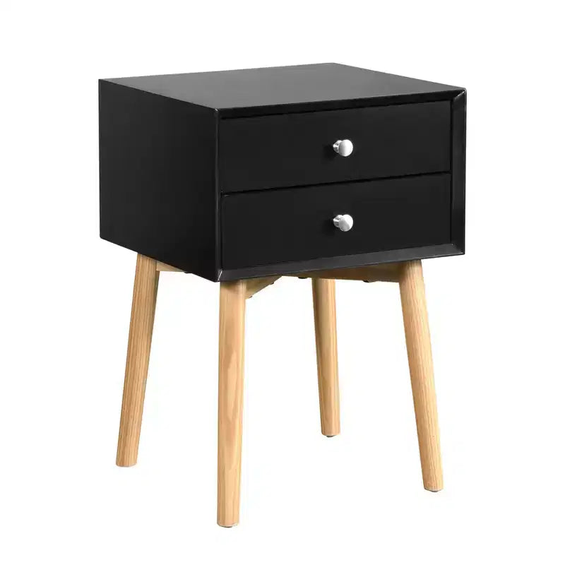 Comodino moderno a due cassetti