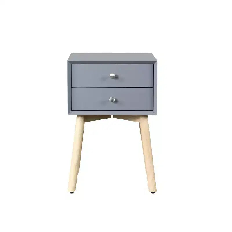 Comodino moderno a due cassetti
