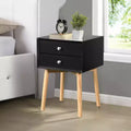 GDFStudio Elvion Modern Two-Drawer Nightstand