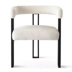 Set tavolo da pranzo allungabile da 120-210 cm per 4 persone, tavolo nero e 4 sedie da pranzo imbottite in velluto con gambe in metallo, stile moderno