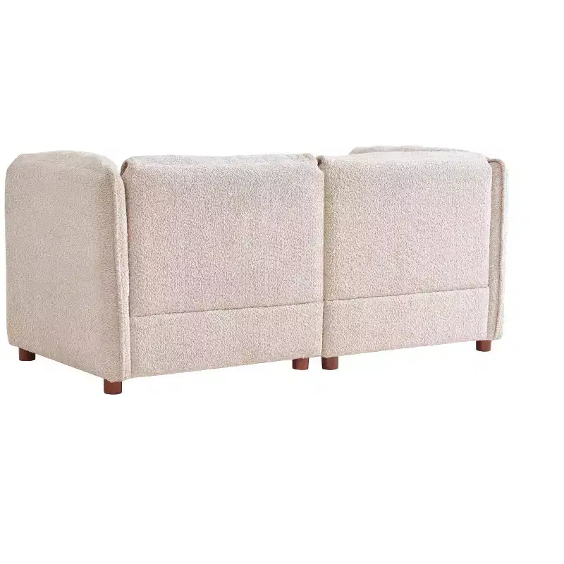 Divano sezionale a 2 posti moderno imbottito in bouclé Dominika 66'' di Christopher Knight Home