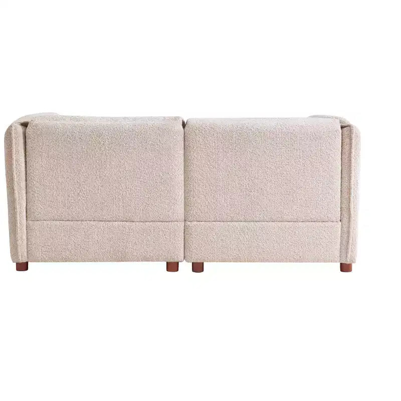 Divano sezionale a 2 posti moderno imbottito in bouclé Dominika 66'' di Christopher Knight Home