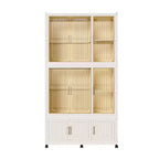 Clihome Armadio Portatile Organizer, Armadio Contenitore, con 9 Ante Magnetiche e 9 Scomparti