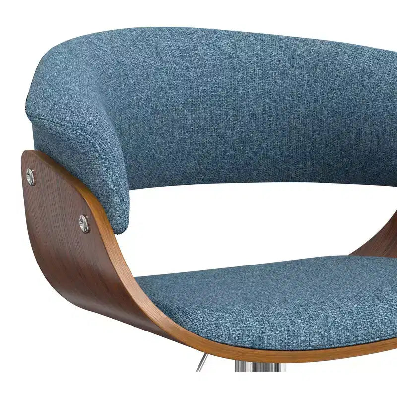 Tabouret de bar pivotant réglable Caylor Mid Century Modern de 34 pouces