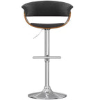 Tabouret de bar pivotant réglable Caylor Mid Century Modern de 34 pouces