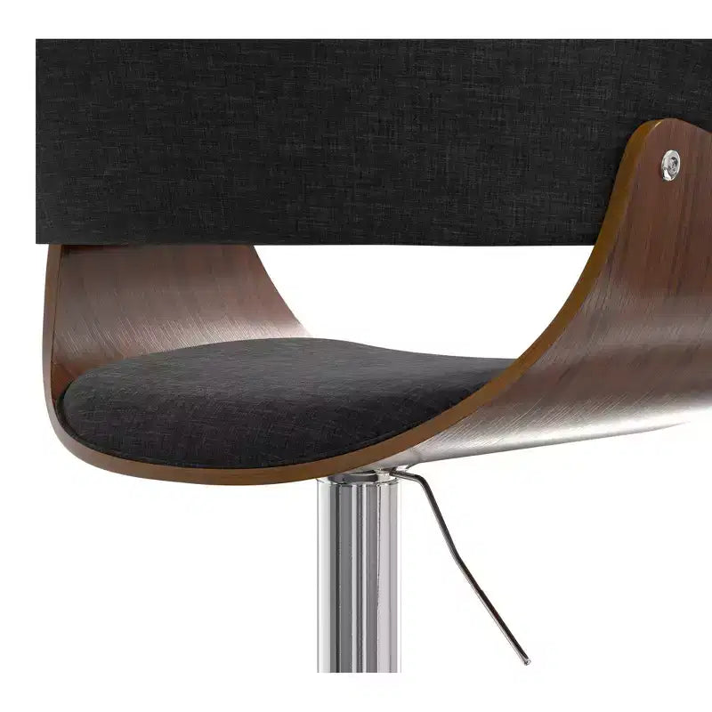 Tabouret de bar pivotant réglable Caylor Mid Century Modern de 34 pouces