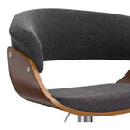 Tabouret de bar pivotant réglable Caylor Mid Century Modern de 34 pouces