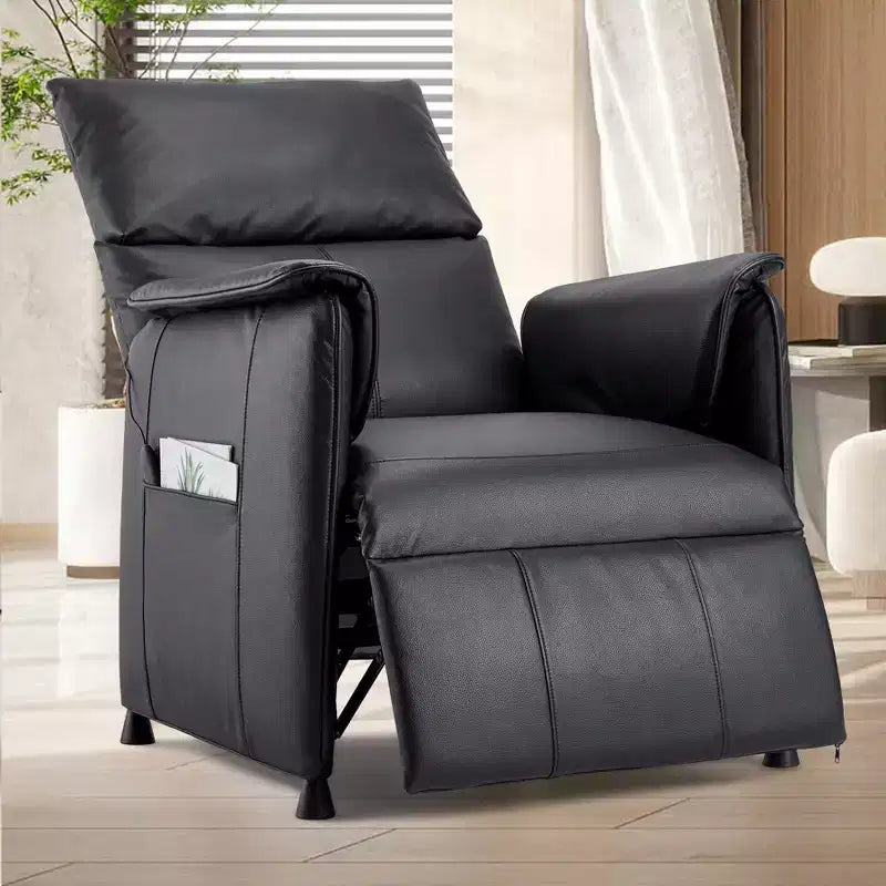 Electric Recliner Chair with Heat and Massage, Adjustable Single PU Leather Recliners Sofa,Theater Seating &Armchair for Living Room/Office