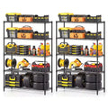 Gymax 2PCS 5-Tier Heavy-Duty Adjustable Utility Shelf 4000 LBS Storage Organizer for Home