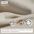 Divano angolare componibile a 5 posti Anabei lavabile con pouf | Seduta Deluxe+ e cuscino Cloud