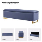 Panca portaoggetti Amalia con due pouf e motivi a trama a diamante|ART OF LIVING DESIGNS