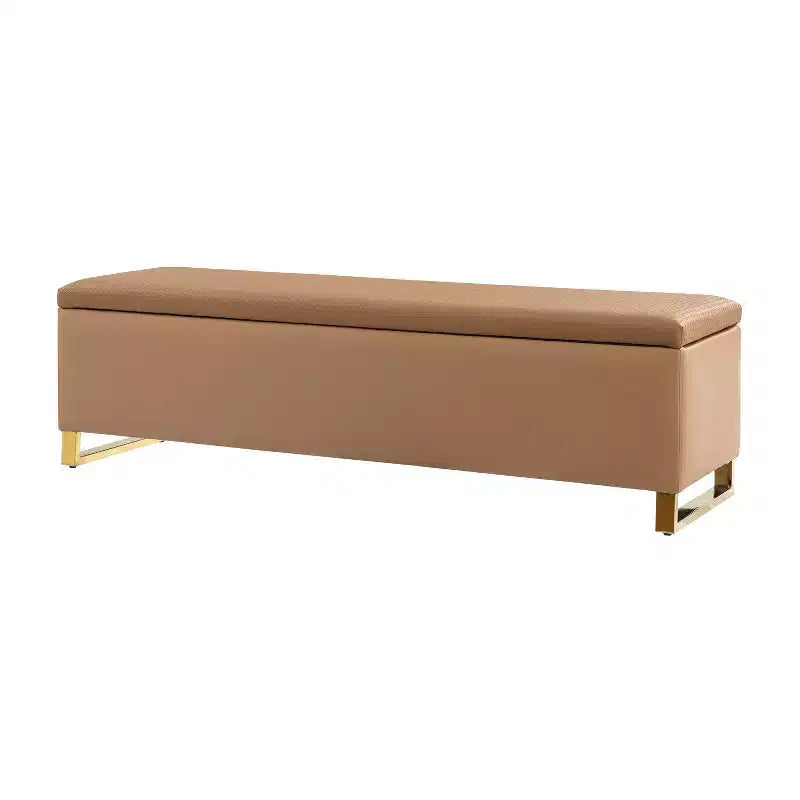 Amalia Storage Bench with Two Ottomans and Diamond Weave Patterns|ART OF LIVING DESIGNS
