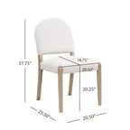 Christopher Knight Home Sarita, set da 5 pezzi moderno da pranzo con sedie imbottite in legno di gomma