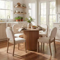 Christopher Knight Home Sarita Modern 5 Piece Dining Table Set with Rubberwood Upholstered Chairs