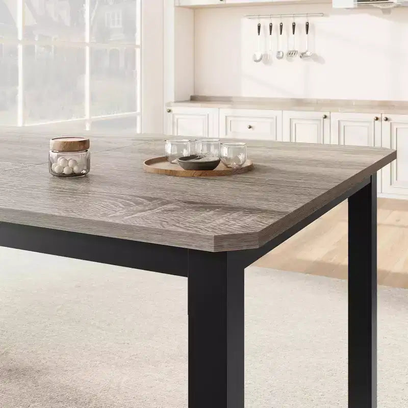 Tavolo da Pranzo Industriale per 6~8 Persone, Tavolo Rettangolare da Cucina e Sala da Pranzo Lungo 200 cm per 6, Ideale per Cene o Riunioni - Marrone Retrò