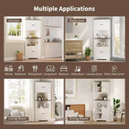 Mobile angolare salvaspazio, mobile angolare piccolo in stile rustico con anta e ripiano regolabile, mobile stretto per bagno, soggiorno, cucina