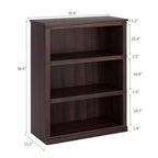Étagère de ferme en bois rustique avec étagères de rangement ouvertes, présentoir autoportant robuste pour bureau, salon, chambre.