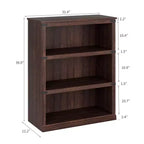 Étagère de ferme en bois rustique avec étagères de rangement ouvertes, présentoir autoportant robuste pour bureau, salon, chambre.