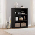 Étagère de ferme en bois rustique avec étagères de rangement ouvertes, présentoir autoportant robuste pour bureau, salon, chambre.
