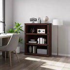 Étagère de ferme en bois rustique avec étagères de rangement ouvertes, présentoir autoportant robuste pour bureau, salon, chambre.