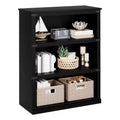 Farmhouse Bookshelf Rustic Wooden Bookcase with Open Storage Shelves, Sturdy Freestanding Display for Home Office, Living Room, Bedroom