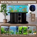 Mobile per acquario moderno in legno Logan di GDFStudio con presa di corrente e armadietto