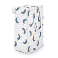 Sweet Jojo Designs Boy, Girl, Unisex/Gender Neutral Foldable Laundry Hamper with Handles Moon Bear Blue Gold and White
